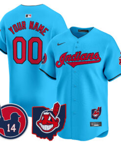 Cleveland Indians Larry Doby Patch Vapor Premier Limited Custom Jersey