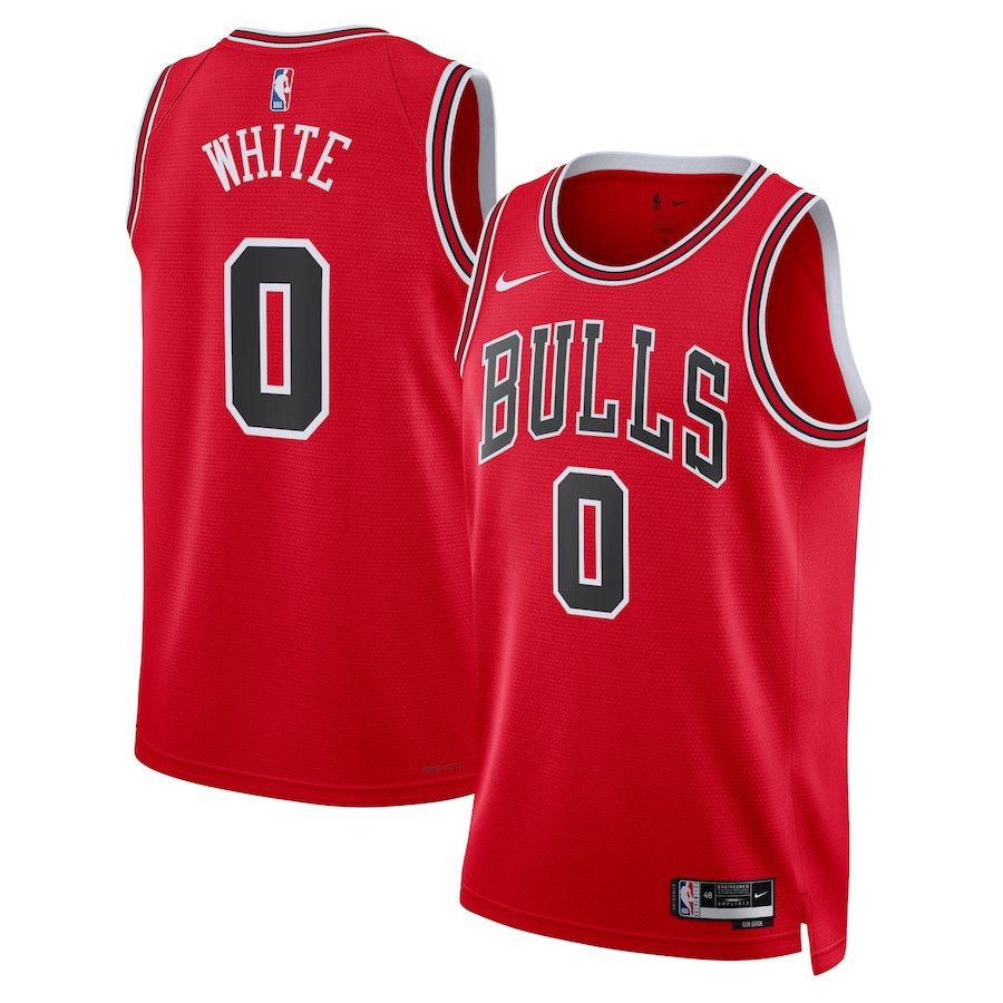 Coby White 0 Chicago Bulls Unisex Swingman Jersey - Icon Edition - Red - JS511