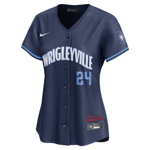 Cody Bellinger 24 Chicago Cubs City Connect Limited Player Women Jersey - Navy - Image 2