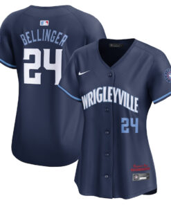 Cody Bellinger 24 Chicago Cubs City Connect Limited Player Women Jersey - Navy