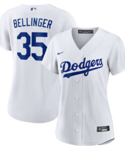 Cody Bellinger 35 Los Angeles Dodgers Women Home Jersey - White