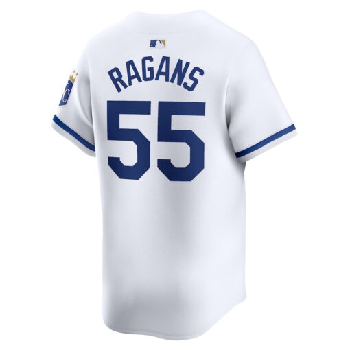 Cole Ragans 55 Kansas City Royals Home Limited Player Men Jersey - White - Image 3