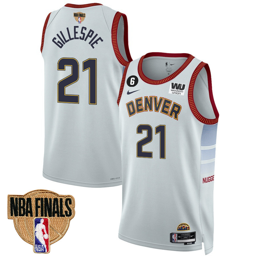 Collin Gillespie 21 Denver Nuggets Final Champions 2023 Swingman Jersey - White - JS437