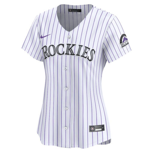 Colorado Rockies 2024 Jackie Robinson Day Home Limited Women Jersey - White - Image 2