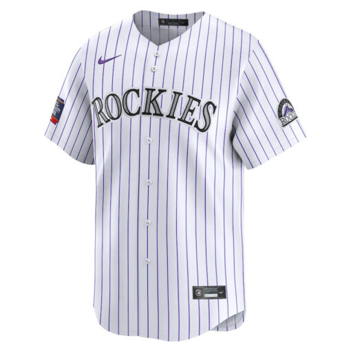 Colorado Rockies 2024 MLB World Tour Mexico City Series Home Limited Men Jersey - White - Image 2