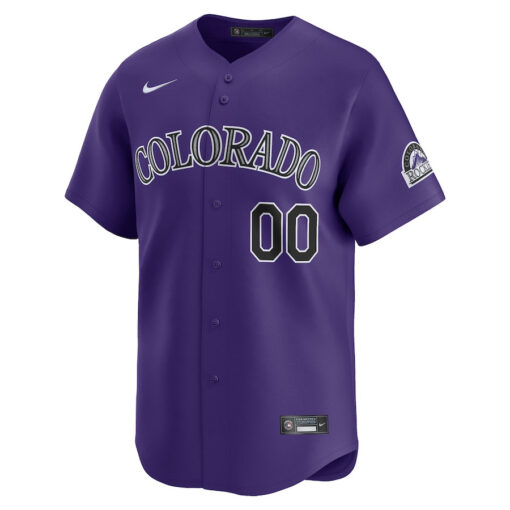 Colorado Rockies Alternate Limited Custom Men Jersey - Purple - Image 2