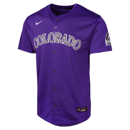 Colorado Rockies Alternate Limited YOUTH Jersey - Purple - Image 2