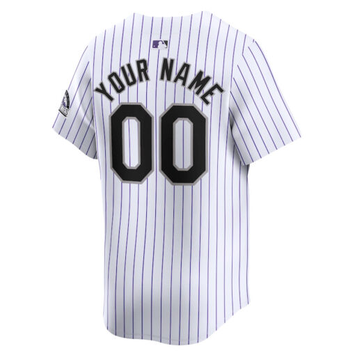 Colorado Rockies Home Limited Custom YOUTH Jersey - White - Image 3
