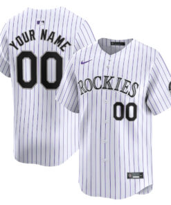 Colorado Rockies Home Limited Custom YOUTH Jersey - White