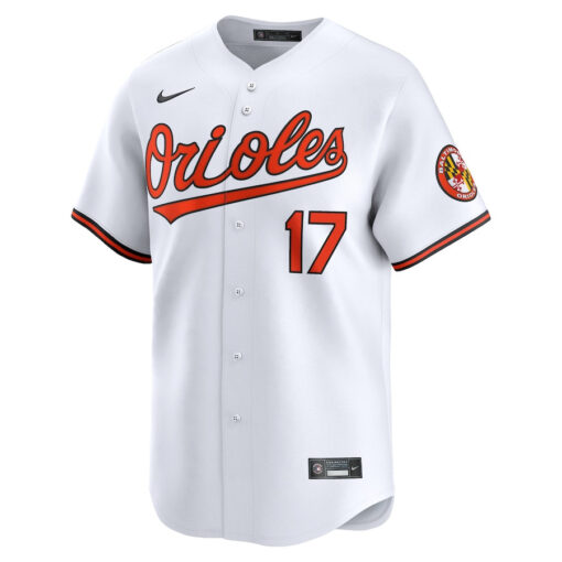 Colton Cowser 17 Baltimore Orioles Home Limited Men Jersey - White - Image 2