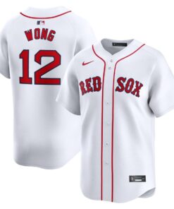 Connor Wong 12 Boston Red Sox Home Limited Men Jersey - White