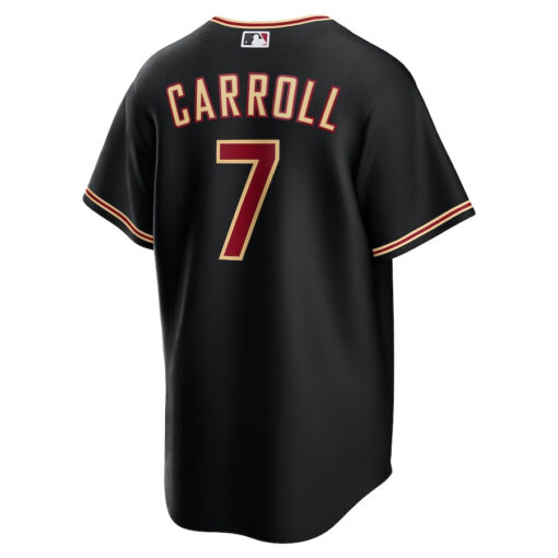 Corbin Carroll 7 Arizona Diamondbacks 2023 World Series Men Jersey - Black - Image 3