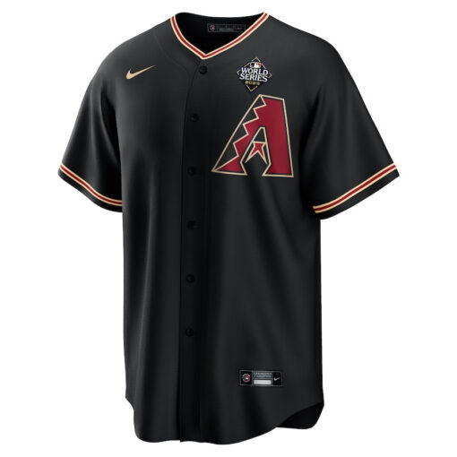 Corbin Carroll 7 Arizona Diamondbacks 2023 World Series Men Jersey - Black - Image 2