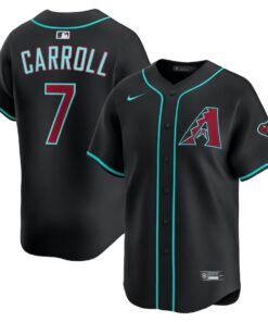 Corbin Carroll 7 Arizona Diamondbacks Alternate Limited Player Men Jersey - Black