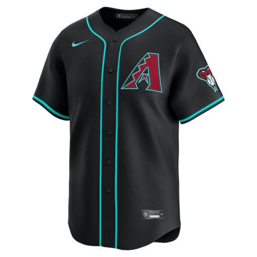 Corbin Carroll 7 Arizona Diamondbacks Alternate Limited Player Men Jersey - Black - Image 2