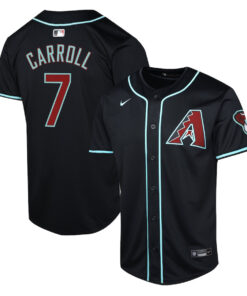 Corbin Carroll 7 Arizona Diamondbacks Alternate Limited YOUTH Jersey - Black