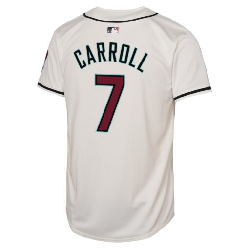 Corbin Carroll 7 Arizona Diamondbacks Home Limited Player YOUTH Jersey - White - Image 3