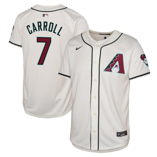 Corbin Carroll 7 Arizona Diamondbacks Home Limited Player YOUTH Jersey - White
