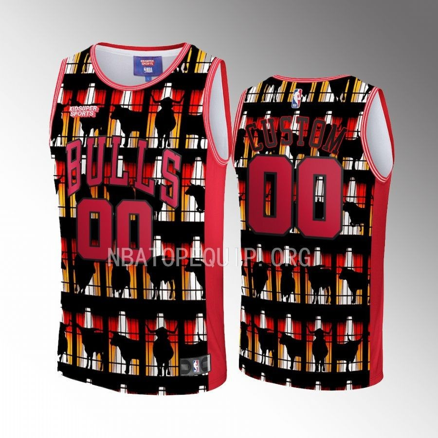 Custom Chicago Bulls NBA & KidSuper Studios Unisex Hometown Jersey - JS155