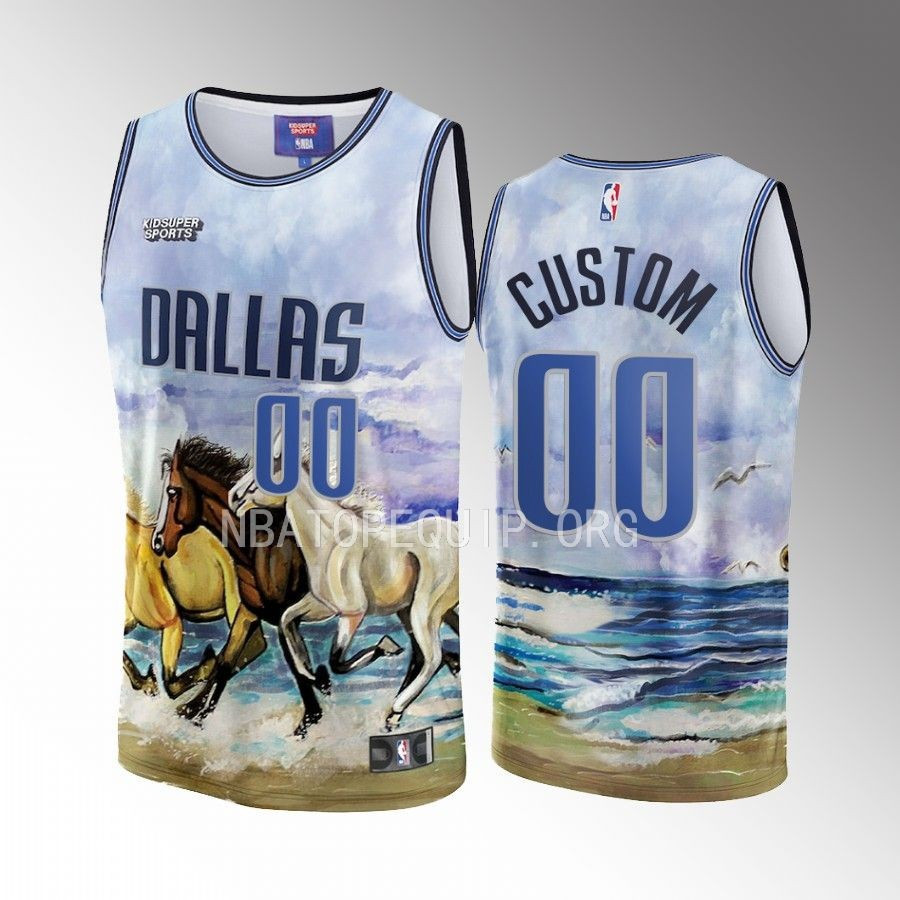 Custom Dallas Mavericks NBA & KidSuper Studios Unisex Hometown Jersey - JS267