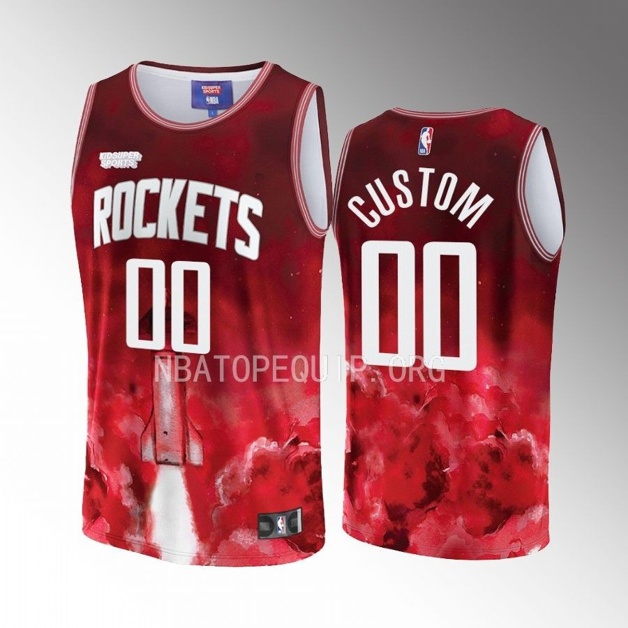 Custom Houston Rockets NBA & KidSuper Studios Unisex Hometown Jersey - JS239