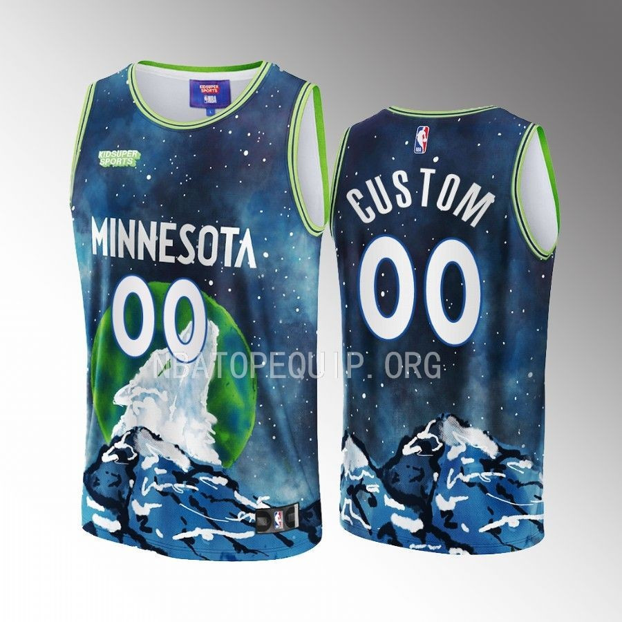 Custom Minnesota Timberwolves NBA & KidSuper Studios Unisex Hometown Jersey - JS644
