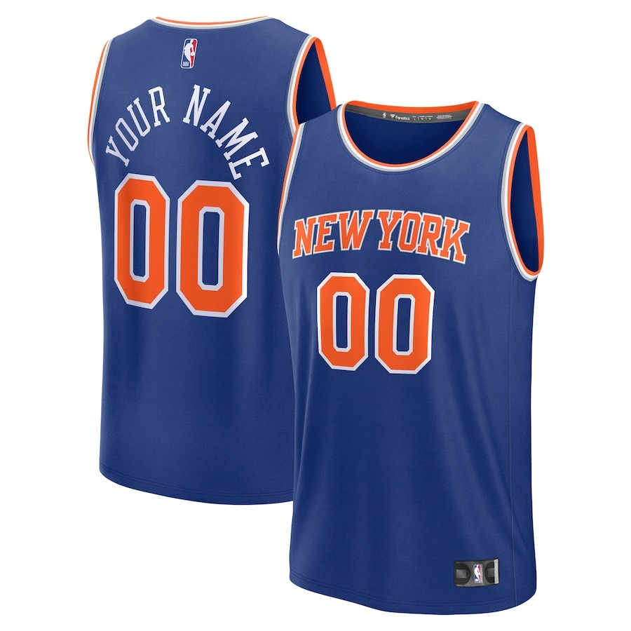 Custom New York Knicks Jersey NBA Fast Break Player Swingman Jersey Best Baseball Fan Merch