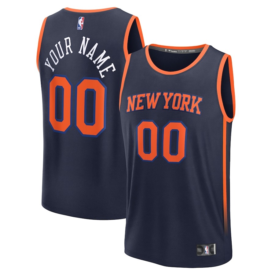 Custom New York Knicks Jersey NBA Player Swingman Jersey Statement Edition Gifts For Fans