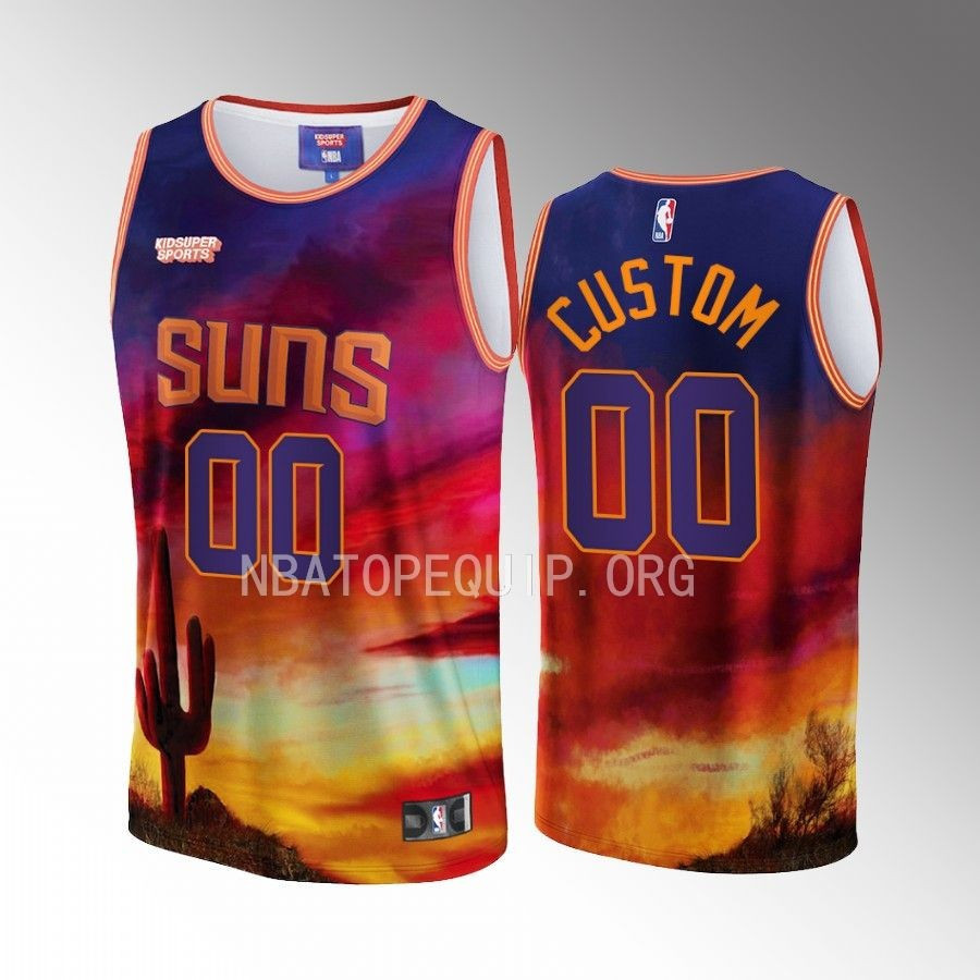 Custom Phoenix Suns NBA & KidSuper Studios Unisex Hometown Jersey - JS769