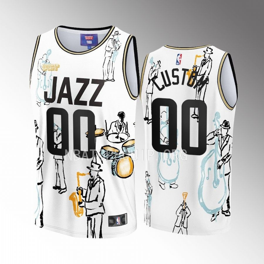 Custom Utah Jazz NBA & KidSuper Studios Unisex Hometown Jersey - JS921