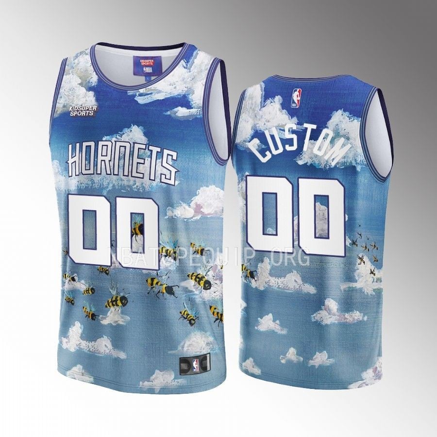 Custome Charlotte Hornets NBA & KidSuper Studios Unisex Hometown Jersey - JS253