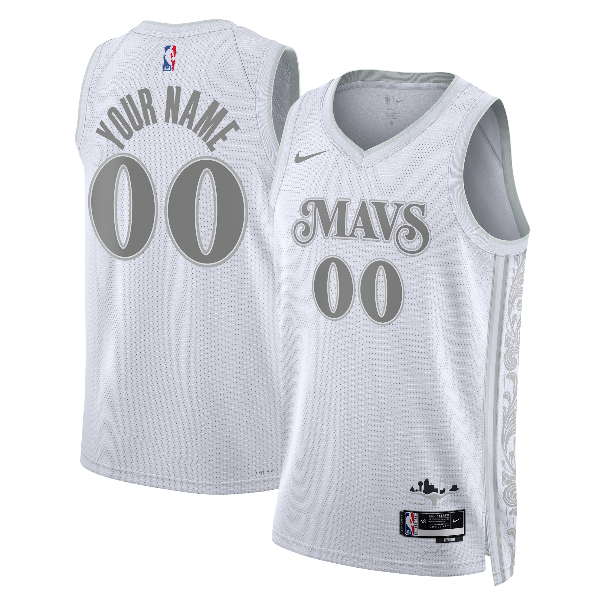 Dallas Mavericks City Edition Swingman Jersey 2024 - Custom - Unisex - JS844