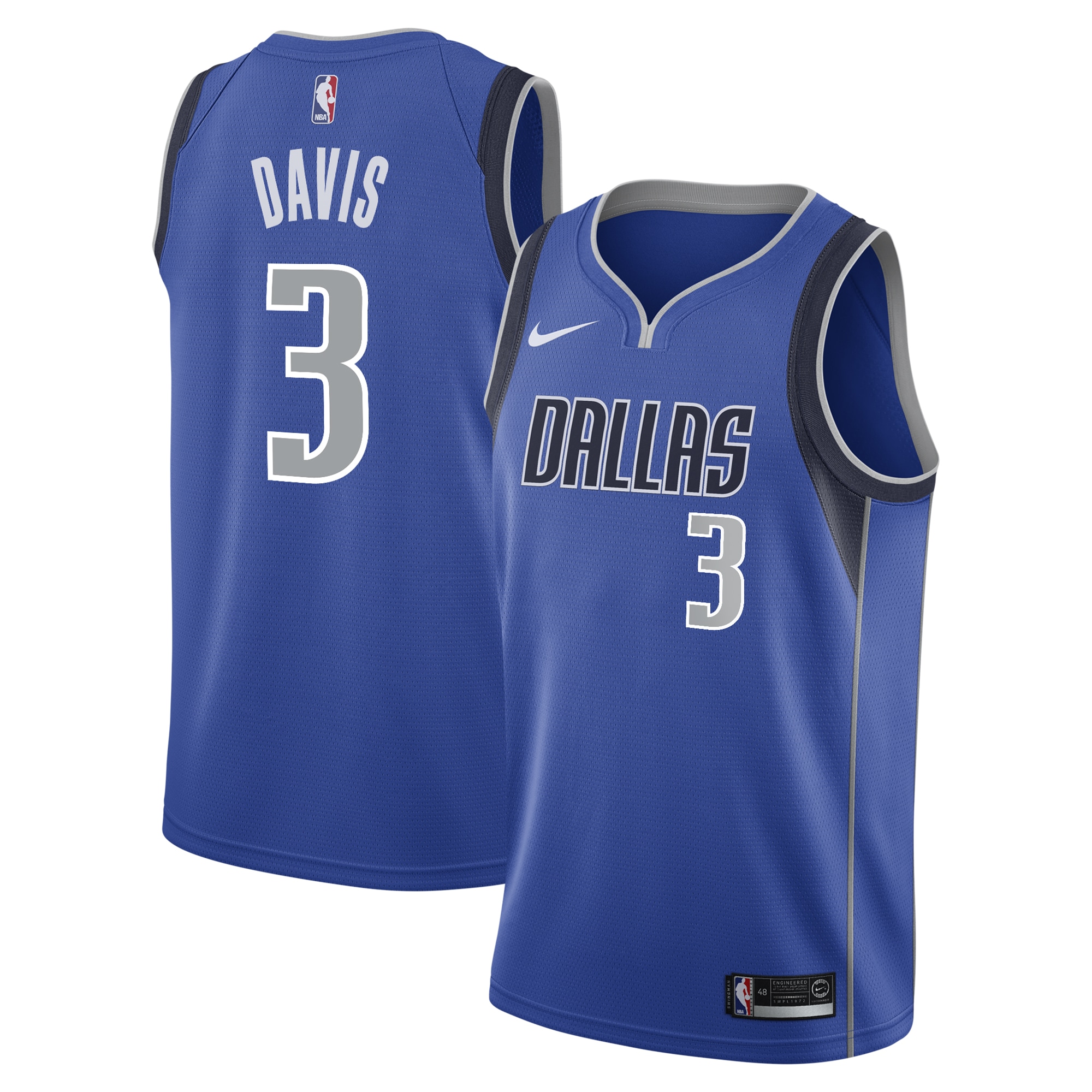 Dallas Mavericks Icon Swingman Jersey - Custom â€“ Youth - JS526