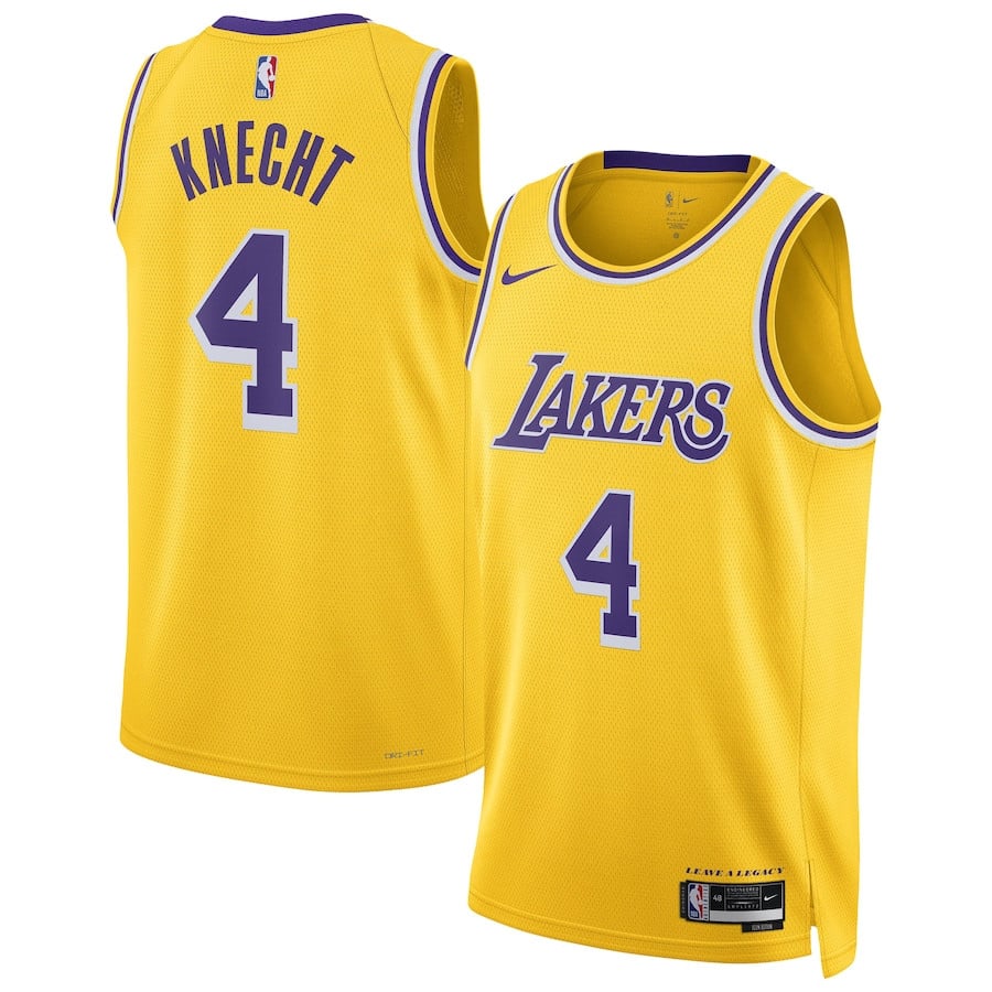 Dalton Knecht 4 Los Angeles Lakers Unisex Swingman Jersey - Gold - JS335
