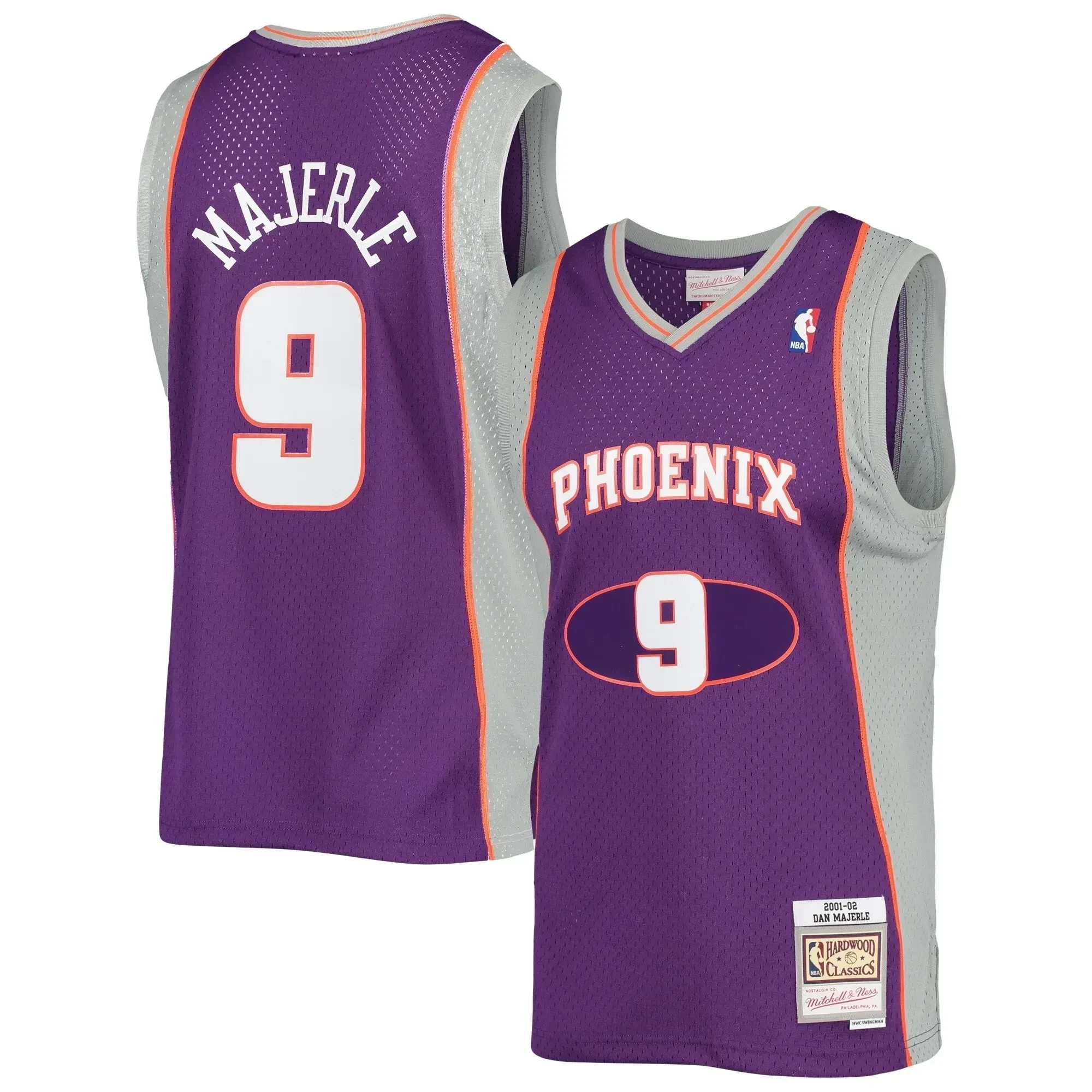 Dan Majerle Phoenix Suns Mitchell & Ness 2001-02 Hardwood Classics Swingman Jersey â€“ Purple - JS728