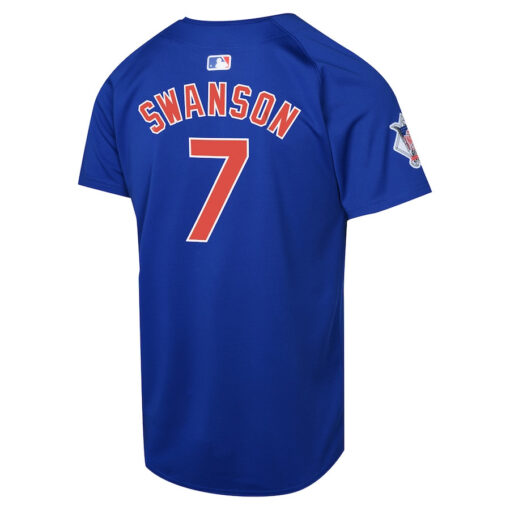 Dansby Swanson 7 Chicago Cubs Alternate Limited YOUTH Jersey - Royal - Image 3