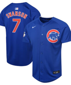 Dansby Swanson 7 Chicago Cubs Alternate Limited YOUTH Jersey - Royal