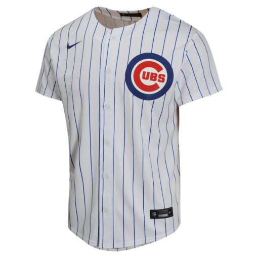 Dansby Swanson 7 Chicago Cubs Home Game Player YOUTH Jersey - White - Image 2