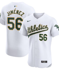 Dany Jimenez 56 Oakland Athletics Home Elite Player Men Jersey - White