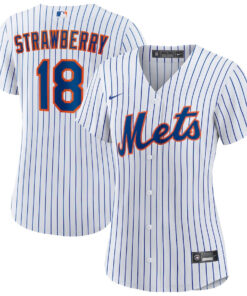 Darryl Strawberry 18 New York Mets Home Player Women Jersey - White