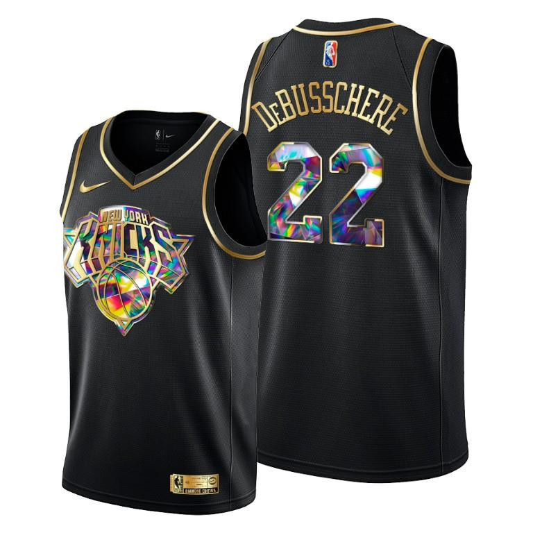 Dave DeBusschere 22 New York Knicks 75th Anniversary Team Black Jersey - Men - JS533