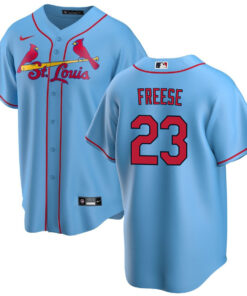 David Freese 23 St. Louis Cardinals Alternate Jersey - Men Light Blue