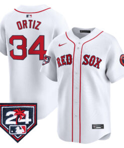 David Ortiz 34 Boston Red Sox 2024 Spring Training Men Jersey - White