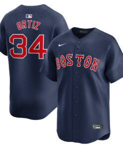 David Ortiz 34 Boston Red Sox Alternate Limited Retired Player Men Jersey - Navy