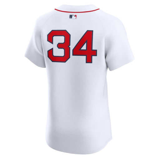 David Ortiz 34 Boston Red Sox Home Elite Men Jersey - White - Image 3