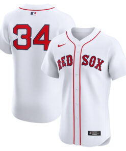 David Ortiz 34 Boston Red Sox Home Elite Men Jersey - White