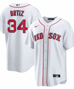 David Ortiz 34 Boston Red Sox Home Men Jersey - White