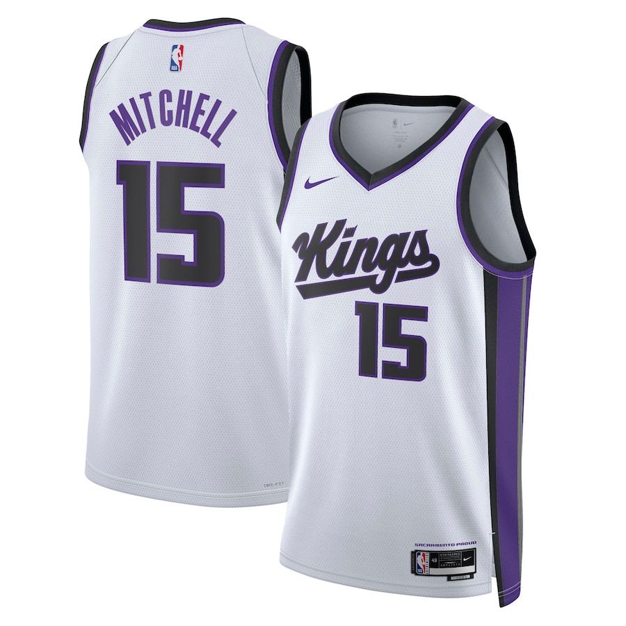Davion Mitchell 15 Sacramento Kings Unisex Swingman Jersey - Association Edition - White - JS521