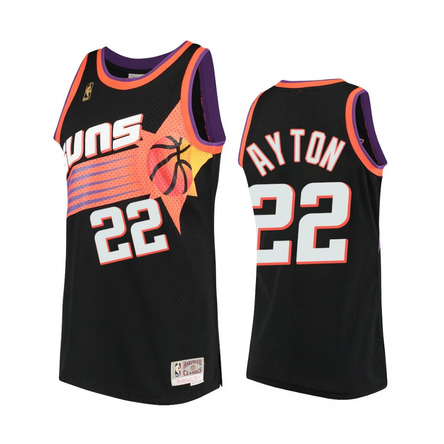 Deandre Ayton 22 Phoenix Suns Hardwood Classics Jersey Black - JS291
