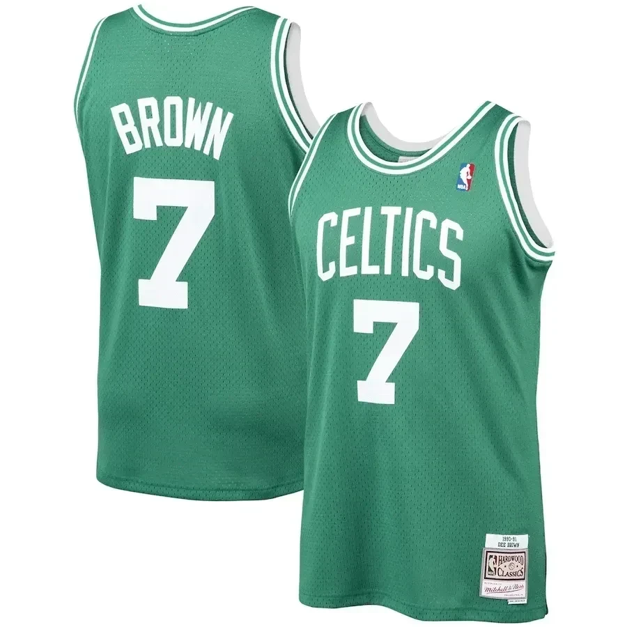 Dee Brown Boston Celtics Mitchell & Ness 1990-91 Hardwood Classics Swingman Player Jersey - Kelly Green - JS675